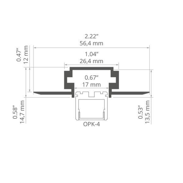 Alu-Trägerprofil TPK-4
